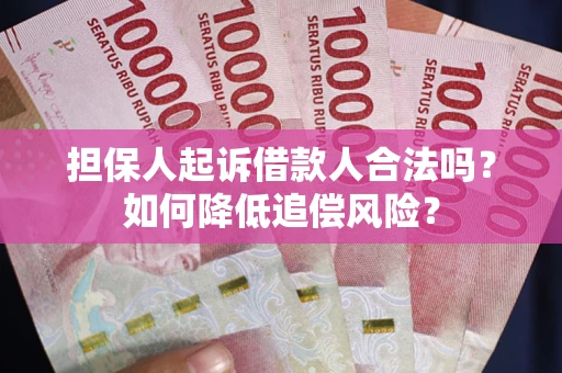 济南担保人起诉借款人合法吗？如何降低追偿风险？